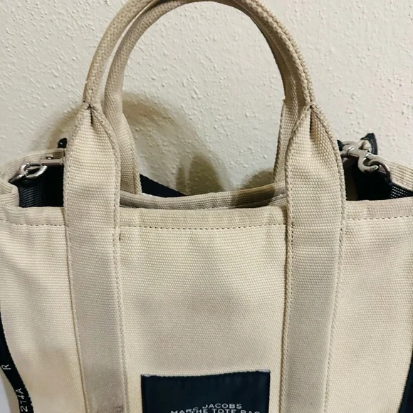 Marc Jacobs Cream and Black Tote Bag - Picture 5 of 6